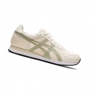 Basket Asics TIGER RUNNER Femme Blanche Vert | CKDY62180