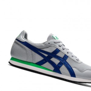 Basket Asics TIGER RUNNER Homme Grise Bleu | SDCM07816