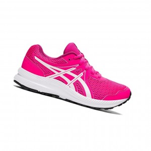 Chaussure Running Asics CONTEND 7 GS Enfant Rose Blanche | YGQO10269