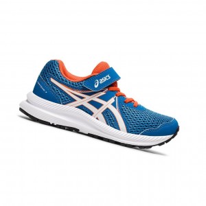 Chaussure Running Asics CONTEND 7 PS Enfant Bleu | DQBJ42569