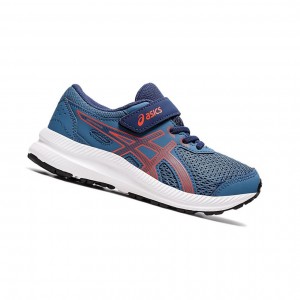 Chaussure Running Asics CONTEND 8 PS Enfant Azur | RVQI98602