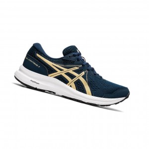 Chaussure Running Asics GEL-CONTEND 7 Femme Bleu Marine | BHWQ42980