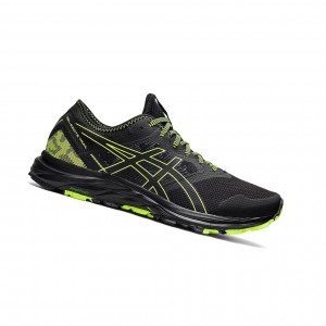 Chaussure Running Asics GEL-EXCITE TRAIL Homme Noir Vert | LTXC30614