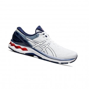 Chaussure Running Asics GEL-KAYANO 27 Homme Blanche | XGAW98371