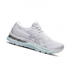 Chaussure Running Asics GEL-NIMBUS 23 Femme Blanche | TWJC56748