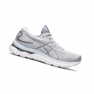 Chaussure Running Asics GEL-NIMBUS 24 Femme Grise Blanche | FOCK07514