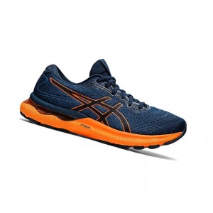 Chaussure Running Asics GEL-NIMBUS 24 Homme Bleu Orange | GHDI60125