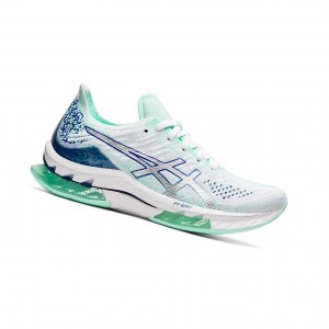 Chaussure Running Asics KINSEI BLAST Femme Blanche Argent | HJES73012