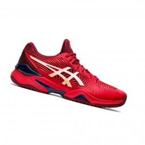 Chaussure Tennis Asics COURT FF 2 Homme Rouge Blanche | JAOW43750