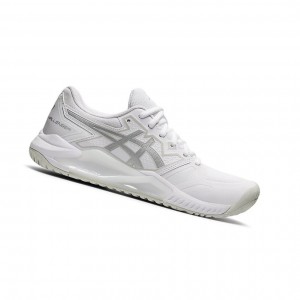 Chaussure Tennis Asics GEL-CHALLENGER 13 Femme Blanche Argent | WJRN84263