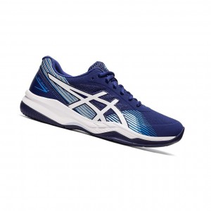 Chaussure Tennis Asics GEL-GAME 8 Femme Bleu Blanche | EQHM40719