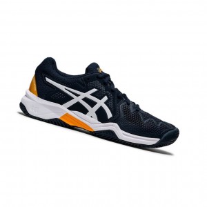 Chaussure Tennis Asics GEL-RESOLUTION 8 Clay GS Enfant Bleu Marine | UHJN85079