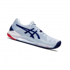 Chaussure Tennis Asics GEL-Resolution 8 Femme Bleu | GPLQ56097