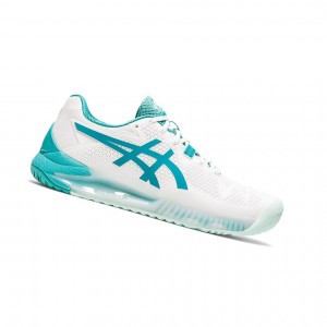 Chaussure Tennis Asics GEL-Resolution 8 Femme Blanche | IJYN75904