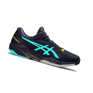 Chaussure Tennis Asics SOLUTION SPEED FF 2 Homme Indigo Menthe | RYMN46592