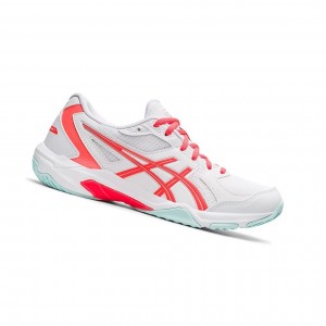 Chaussure Volley Asics GEL-ROCKET 10 Femme Blanche Rouge | ISHU89763