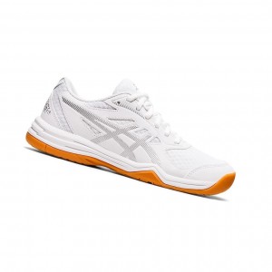 Chaussure Volley Asics UPCOURT 5 Femme Blanche Argent | WAZS94186