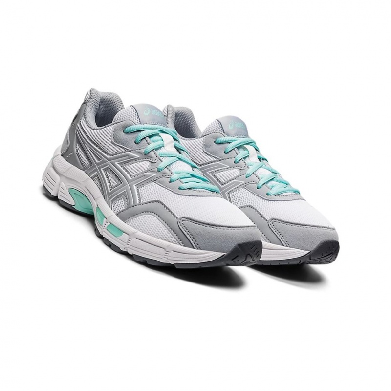 Basket Asics GEL-JOG MC Femme Blanche Grise | VJXF86091