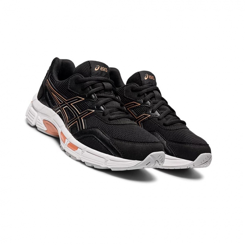 Basket Asics GEL-JOG MC Femme Noir Rose Doré | FQAB31502