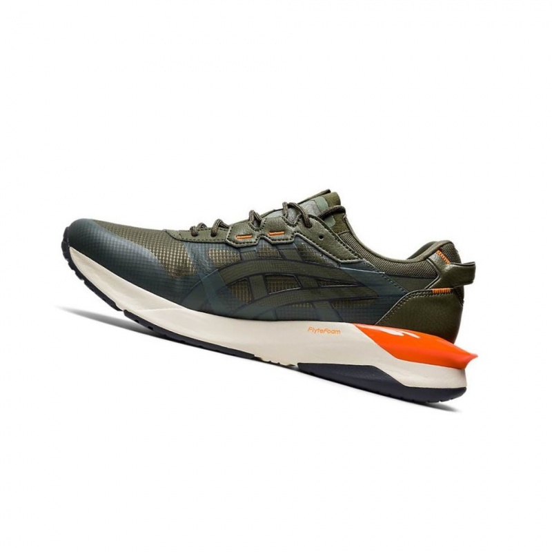 Basket Asics GEL-LYTE III Homme Vert Olive | HJKB58491