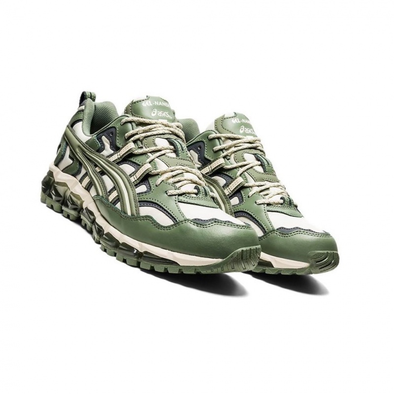 Basket Asics GEL-NANDI 360 Homme Vert Olive | OYSK13269