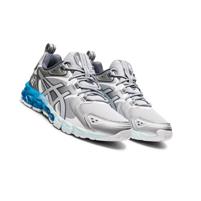 Basket Asics GEL-QUANTUM 180 Femme Grise Bleu | KSOW14760