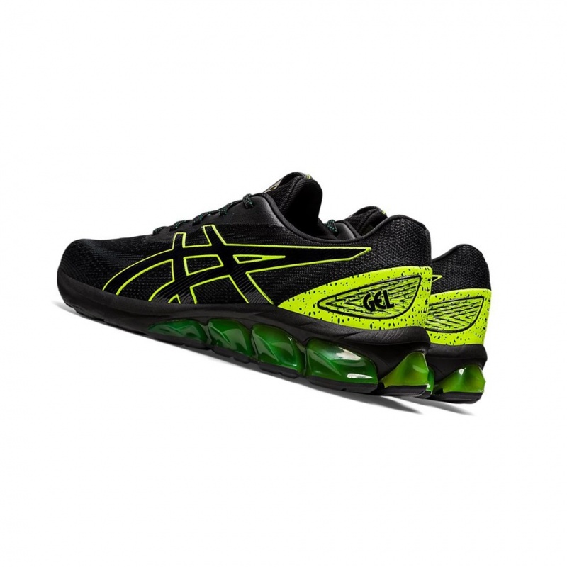 Basket Asics GEL-QUANTUM 180 VII Femme Noir Jaune | FDUA37496