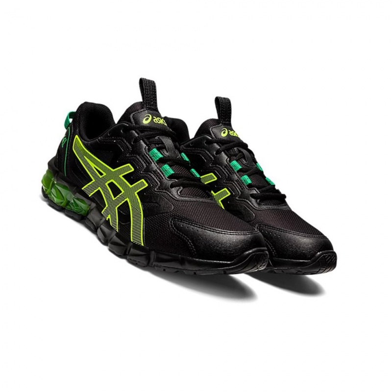 Basket Asics GEL-QUANTUM 90 Femme Noir Jaune | ZHDU73958