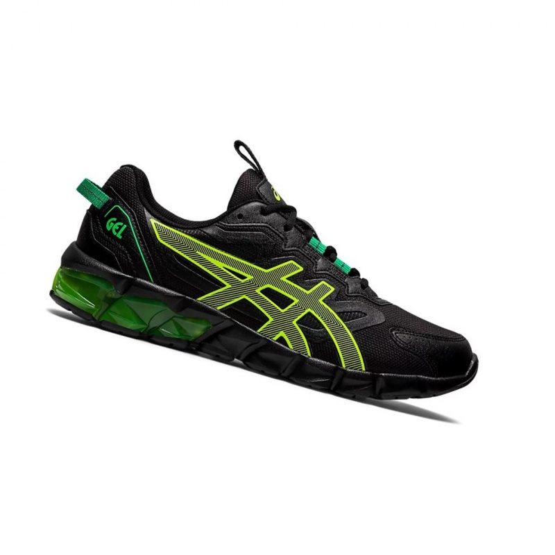 Basket Asics GEL-QUANTUM 90 Femme Noir Jaune | ZHDU73958