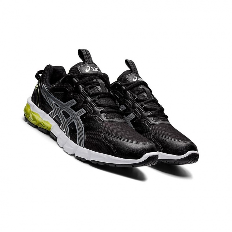 Basket Asics GEL-QUANTUM 90 Femme Noir Jaune | CZDH53029