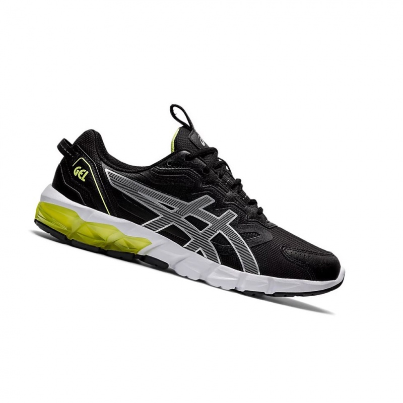 Basket Asics GEL-QUANTUM 90 Femme Noir Jaune | CZDH53029