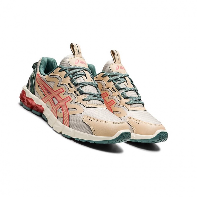 Basket Asics GEL-QUANTUM 90 Femme Oatmeal / Sienna | OPNG18360