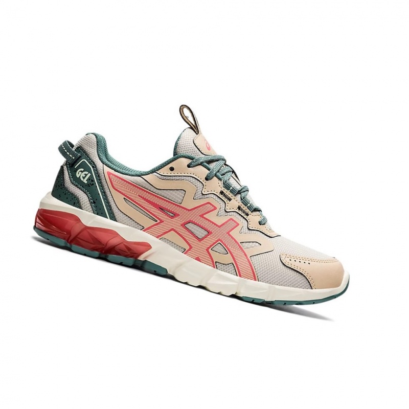 Basket Asics GEL-QUANTUM 90 Femme Oatmeal / Sienna | OPNG18360