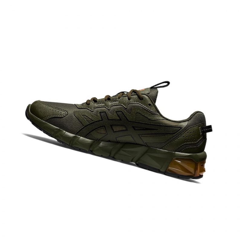 Basket Asics GEL-QUANTUM 90 Femme Vert Olive Noir | XHDB05942