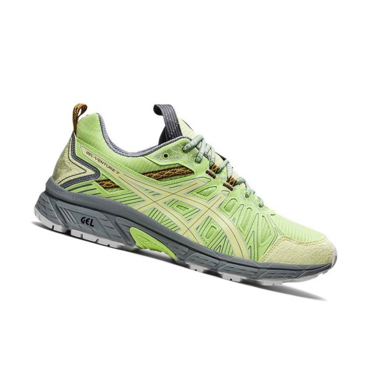 Basket Asics HN1-S GEL-VENTURE 7 Homme Vert Clair | ECMI96217