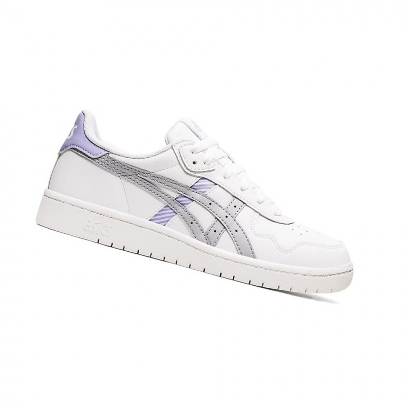 Basket Asics JAPAN S Femme Blanche Grise | GUFC38197