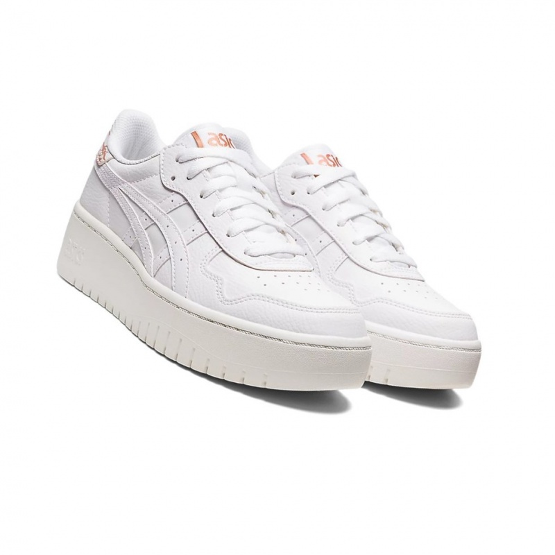 Basket Asics JAPAN S PF Femme Blanche Blanche | ZTAQ89307