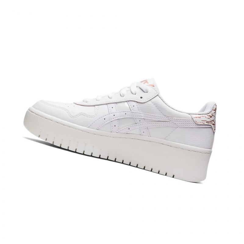 Basket Asics JAPAN S PF Femme Blanche Blanche | ZTAQ89307