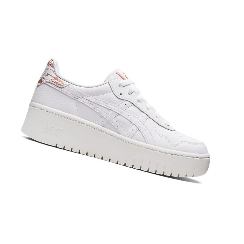 Basket Asics JAPAN S PF Femme Blanche Blanche | ZTAQ89307