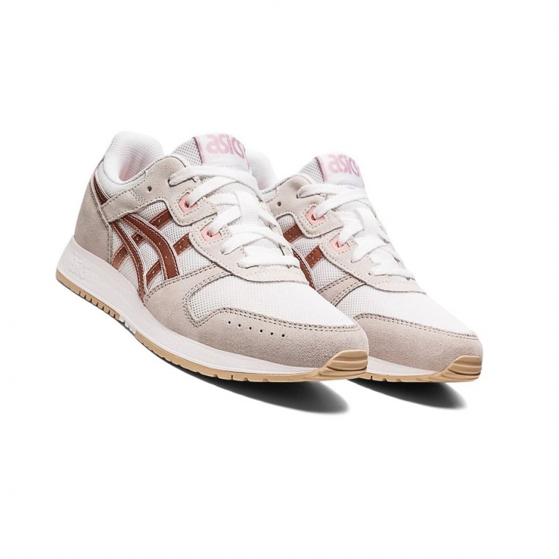 Basket Asics LYTE CLASSIC Femme Blanche Rose Doré | XDLB62704