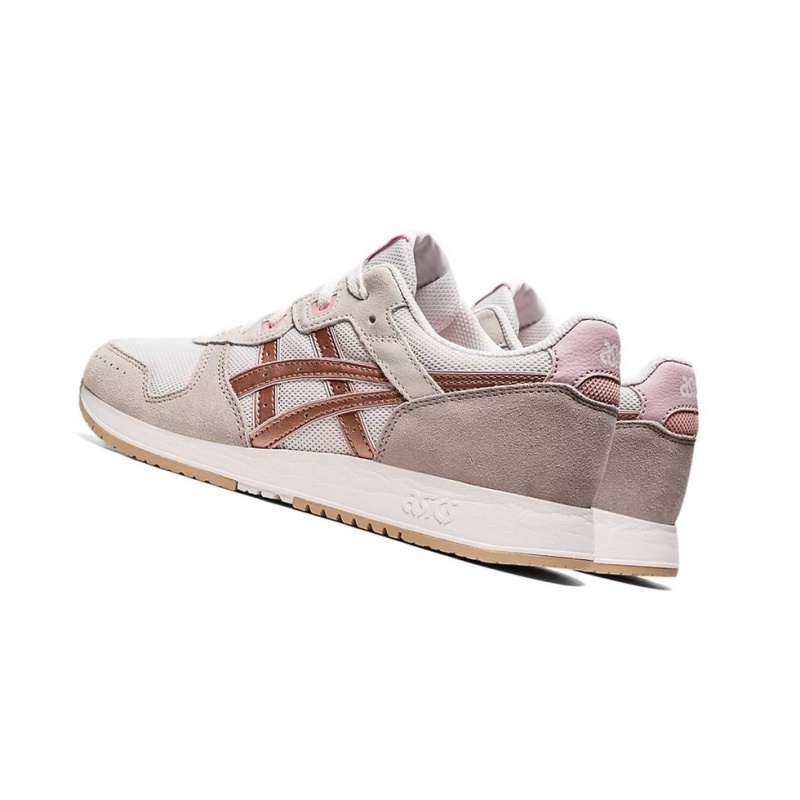 Basket Asics LYTE CLASSIC Femme Blanche Rose Doré | XDLB62704