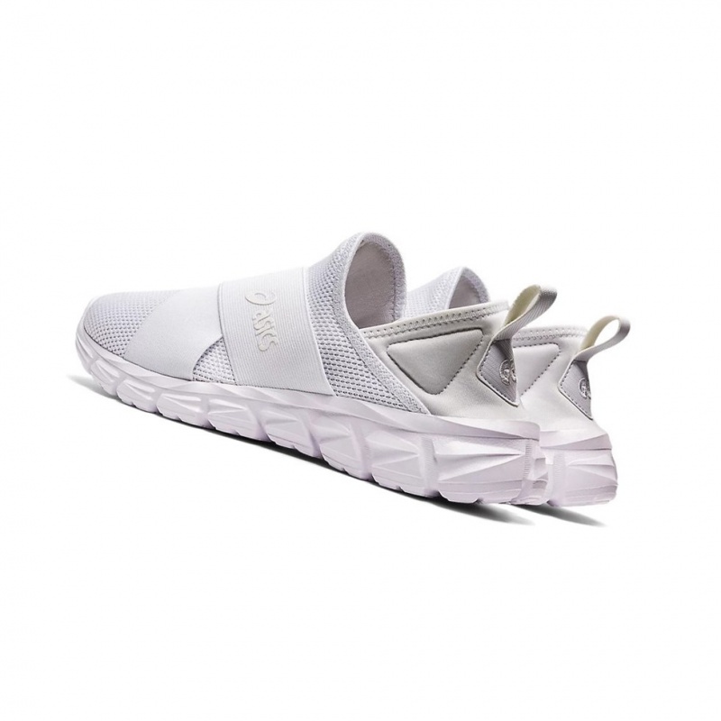 Basket Asics QUANTUM LYTE SLIP-ON Femme Blanche Blanche | XEFY81647