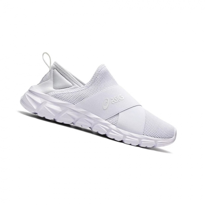 Basket Asics QUANTUM LYTE SLIP-ON Femme Blanche Blanche | XEFY81647