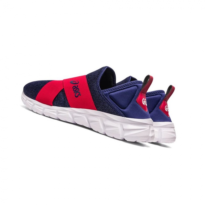 Basket Asics QUANTUM LYTE SLIP-ON Femme Indigo Bleu Rouge | BFXR86971