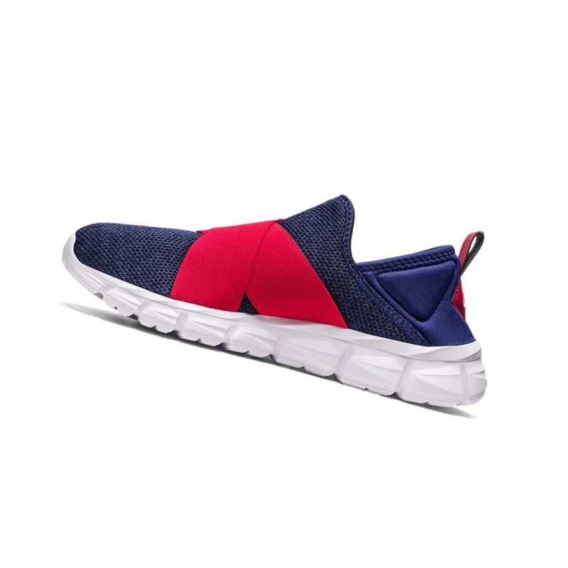 Basket Asics QUANTUM LYTE SLIP-ON Femme Indigo Bleu Rouge | BFXR86971