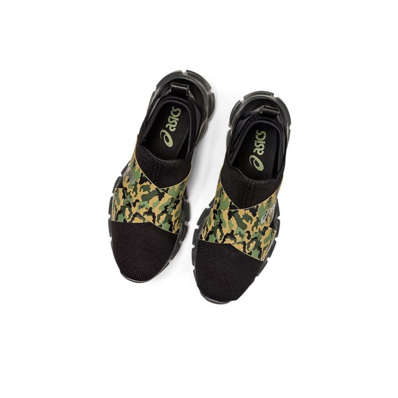 Basket Asics QUANTUM LYTE SLIP-ON Femme Noir Camouflage | TFGW86540