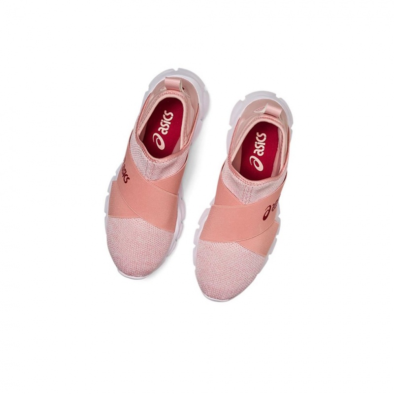 Basket Asics QUANTUM LYTE SLIP-ON Femme Rose Rose | TCKU15427