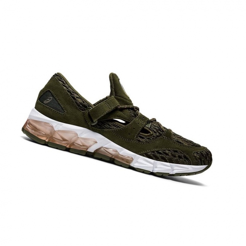 Basket Asics TARTHER 98 Femme Vert Olive | LZXW61248