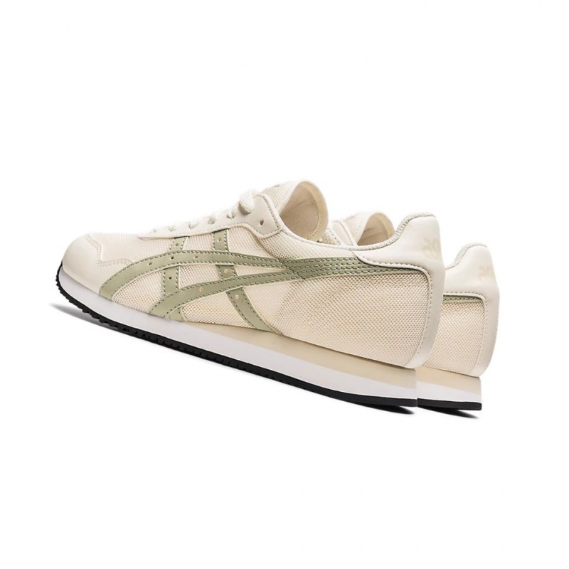 Basket Asics TIGER RUNNER Femme Blanche Vert | CKDY62180