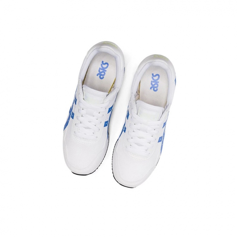 Basket Asics TIGER RUNNER Femme Blanche Bleu | NYMP87296